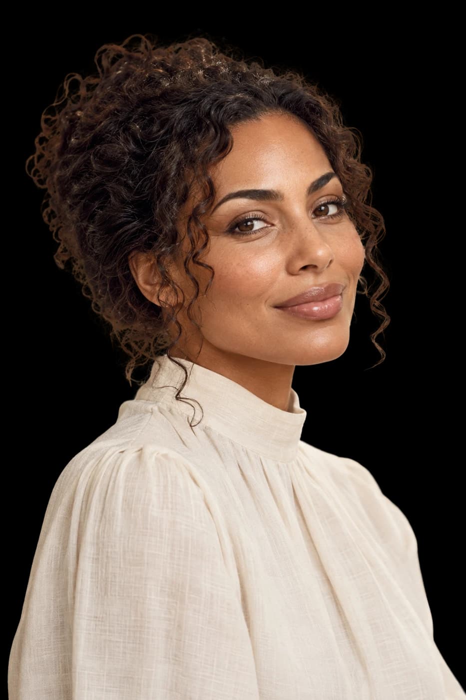 Woman with naturally radiant skin